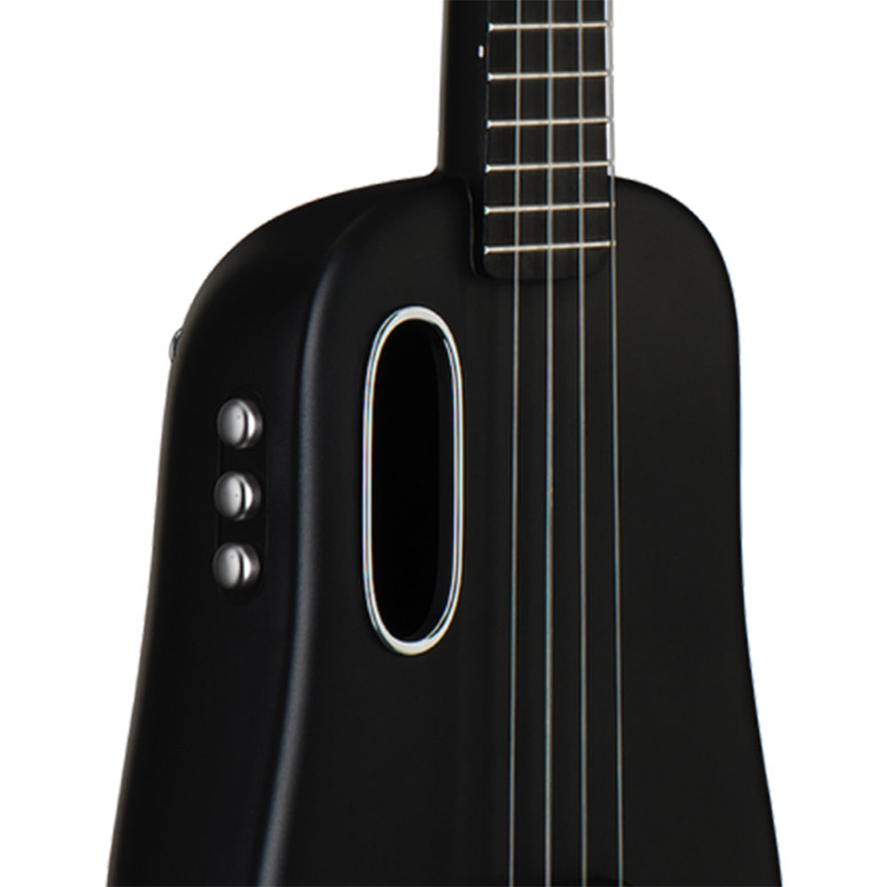 Lava Music LAVA U Black 23" FreeBoost Acoustic-Electric Ukelele w/Space Case-ukulele-Lava Music-Hermes Music